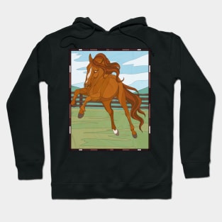 Black Beauty Stained Glass Art T-Shirt (Ginger) Hoodie